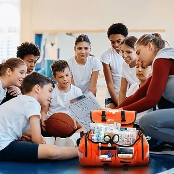 MFASCO First Aid Kit - Fully Stocked Portable Emergency Bag