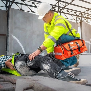 MFASCO First Aid Kit - Fully Stocked Portable Emergency Bag