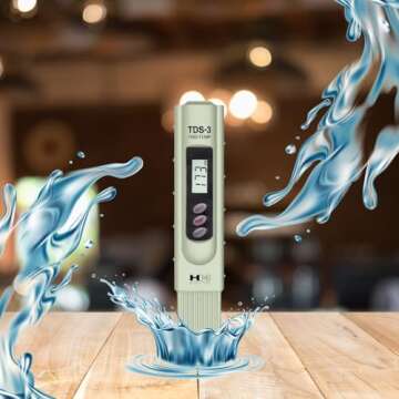 HM Digital TDS-3 Meter, Accurate 0-9990 ppm TDS Measurements