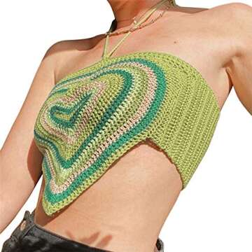 Women Y2K Sexy Sweetheart Neck Crop Cami Top Going Out Sleeveless Backless 90s E Girl Tank Tops Summer Streetwear (as1, Alpha, s, Regular, Regular, Green-1)