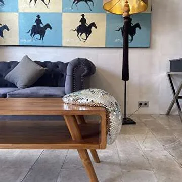 Unique Floppy Melted Disco Ball Glass Sculpture 13.8"