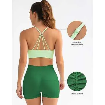 FRESOUGHT Mock Neck Workout Set - Stylish and Comfortable Activewear