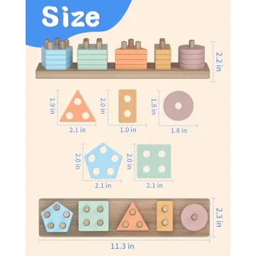 Montessori Toys for Toddlers 1-2, Shape Sorter Magic