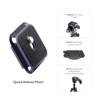 PGYTECH Arca-Type Quick Release Plate for Tripods and Gear
