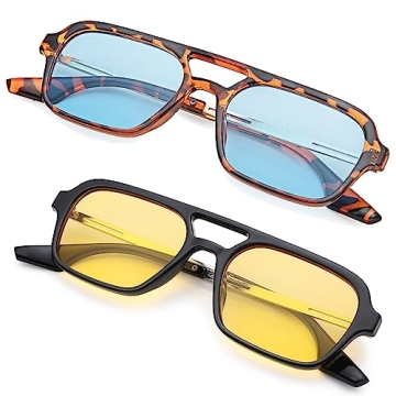 Hycredi 70s Aviator Sunglasses Retro Style UV Protection