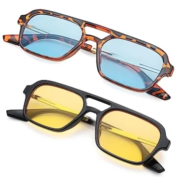 Hycredi 70s Aviator Sunglasses Retro Style UV Protection