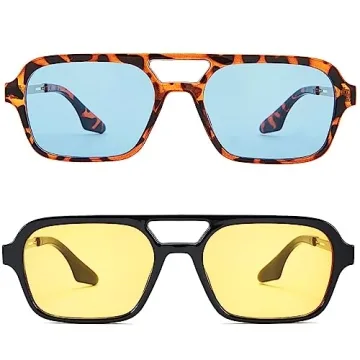Hycredi 70s Aviator Sunglasses Retro Style UV Protection