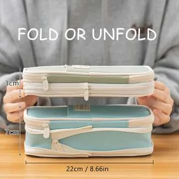 JECCYE Big Capacity Pencil Case, Large Pencil Pouch Pen Box Bag for Teen Girls Boys, Back to School ...