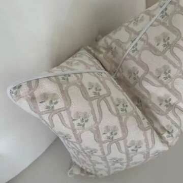 Jillien Harbor Throw Pillow Cover - Elegant Home Decor