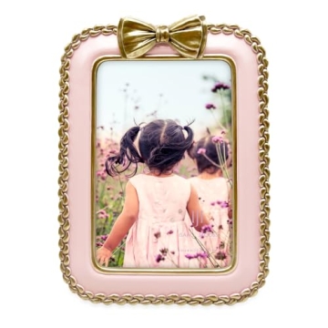 Isaac Jacobs Blush & Gold Decorative Photo Frame