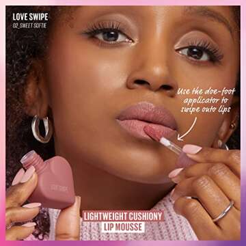 Kaja Lip Mousse - Love Swipe | with Raspberry Seed Oil and Vitamin E, Buildable, Blendable, Moisturizing, Velvet Finish, Valentine's Day Gift, 05 I'm Melting, 0.22 Oz (5 shades)