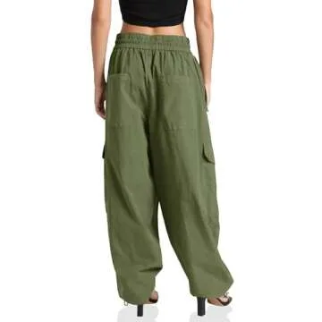 Cicy Bell Women's Wide Leg Cargo Pants for Fashion