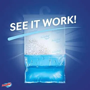 DampRid Fresh Scent Hanging Moisture Absorber, 1 Pound (Pack of 3) - Eliminates Musty Odors for Fresher, Cleaner Air, Ideal for Closet, 14% More Moisture Absorbing Power*- Blue