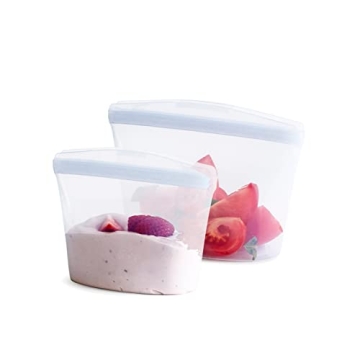 Stasher Premium Silicone Reusable Food Storage Bags - Durable, Eco-Friendly and Dishwasher Safe