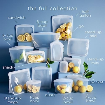 Stasher Silicone Eco-Friendly Food Storage Bags - 2-Pack