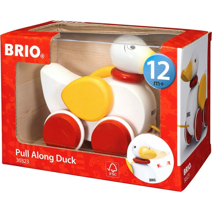 Pull Along Duck Toy for Infants & Toddlers - Brio 30323