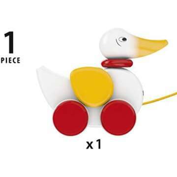 Pull Along Duck Toy for Infants & Toddlers - Brio 30323