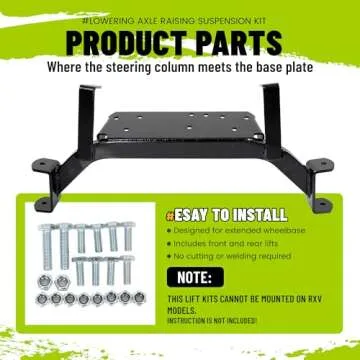 ECOTRIC Drop Axle Lift Kit Compatible with EZGO Gas Golf Cart 1993-2001.5 Medalist/TXT Model (6" Drop Axle Lift Kit 2001.5-2020 EZGO Golf Cart)
