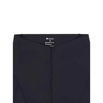 LASLULU Butt Lifting Workout Leggings for Women 26 Inches Spandex High Waisted Athletic Gym Yoga Pants with Tummy Control(Navy Blue Small)