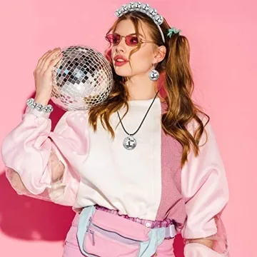 27 PCS Disco Ball Cake Decoration for Celebrations