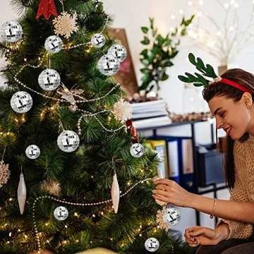 27 PCS Disco Ball Cake Decoration for Celebrations