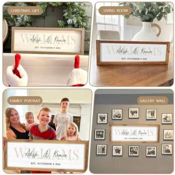 Personalized Wooden Wedding Sign for Couples 2025