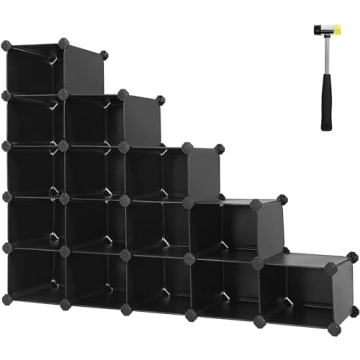 SONGMICS Shoe Rack Space-Saving 15-Slot Organizer