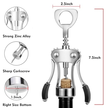 Premium Wine Opener Bundle - Cutter & Stopper Set for Wine Enthusiasts