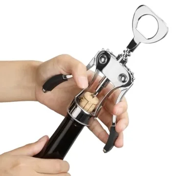 Wine Opener Bundle with Stopper and Cutter for Wine Lovers