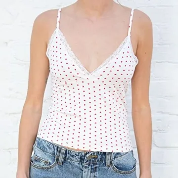 Stylish Women's Y2K Pajamas Set - Lace Trim & Shorts