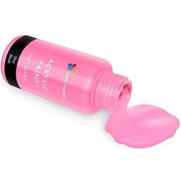 Color Technik Acrylic Paint Set, Artist Quality, Color Range 2, 18x59ml (2-Ounce) Bottles, Best Colors For Painting Canvas, Wood, Clay, Fabric, Nail Art & Ceramic, Rich Pigments, Heavy Body, GIFT BOX