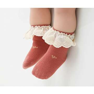 Toptim Vintage Baby-Girls Socks with Bow - Stylish Comfort