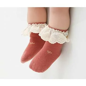 Toptim Vintage Baby-Girls Socks with Bow - Stylish Comfort