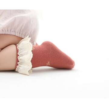 Toptim Vintage Baby-Girls Socks with Bow - Stylish Comfort