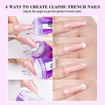 Saviland French Tip Nail Stamp for Effortless Manicures