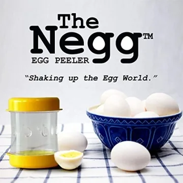 Negg Boiled Egg Peeler Black for Easy Egg Peeling