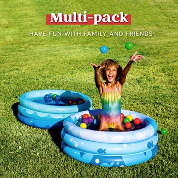 Inflatable Kiddie Pool Set - 2 Pack Summer Fun for Kids