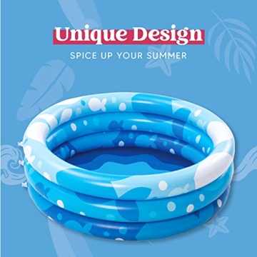 Inflatable Kiddie Pool Set - 2 Pack Summer Fun for Kids