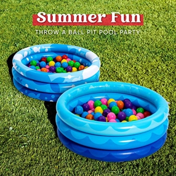 Inflatable Kiddie Pool Set - 2 Pack Summer Fun for Kids