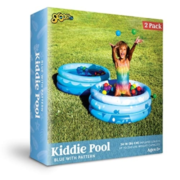 Inflatable Kiddie Pool Set - 2 Pack Summer Fun for Kids
