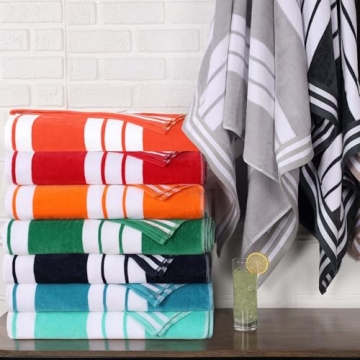 Superior Cotton Cabana Striped Beach Towels for Everyone