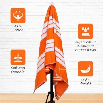 Superior Cotton Cabana Striped Beach Towels for Everyone