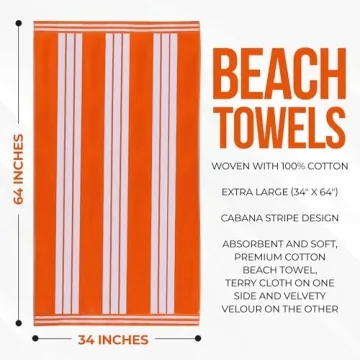 Superior Cotton Cabana Striped Beach Towels for Everyone