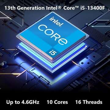 Acer Predator Orion 3000 PO3-650-UB91 Gaming Desktop 13th Gen Intel Core i5-13400F 10-Core NVIDIA Ge...