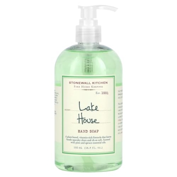Stonewall Kitchen Lake House Hand Soap - Premium Plant-Based Cleanser, 16.9oz