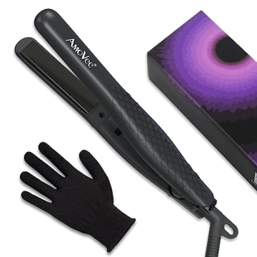 AmoVee Mini Flat Iron Dual Voltage Travel Hair Straightener