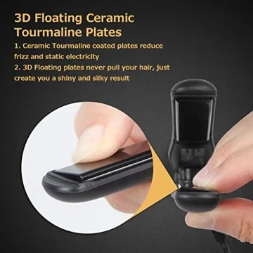 AmoVee Mini Flat Iron Dual Voltage Travel Hair Straightener