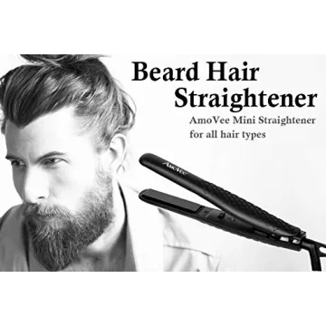 AmoVee Mini Flat Iron Dual Voltage Travel Hair Straightener