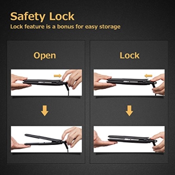 AmoVee Mini Flat Iron Dual Voltage Travel Hair Straightener