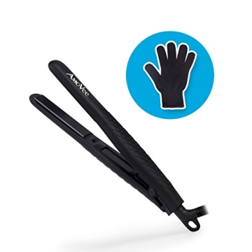 AmoVee Mini Flat Iron Dual Voltage Travel Hair Straightener